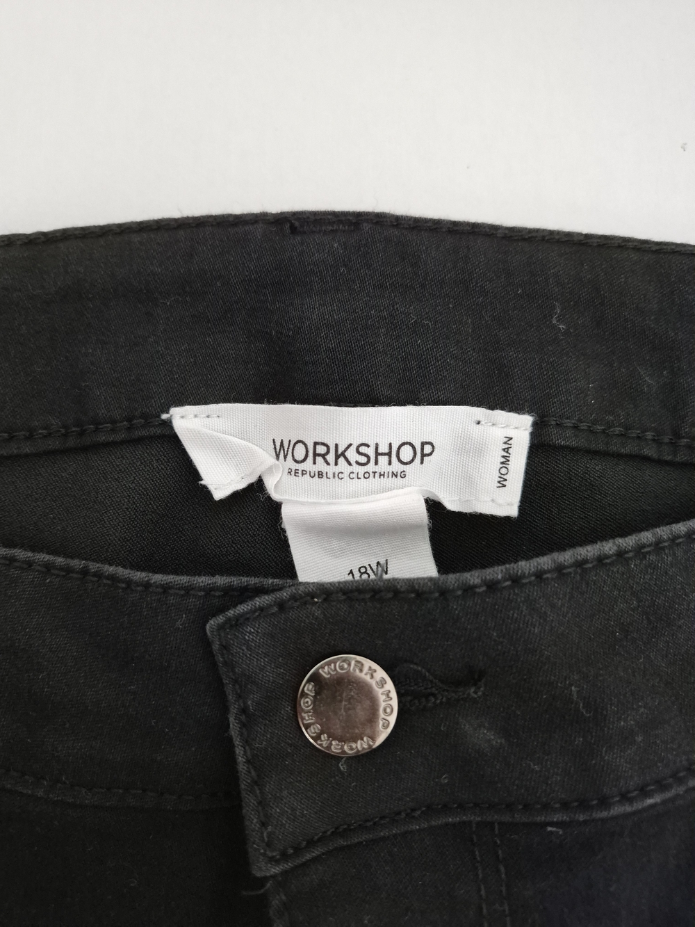 Workshop Republic Clothing Black Women's Jeans - Classic High-Rise Fit